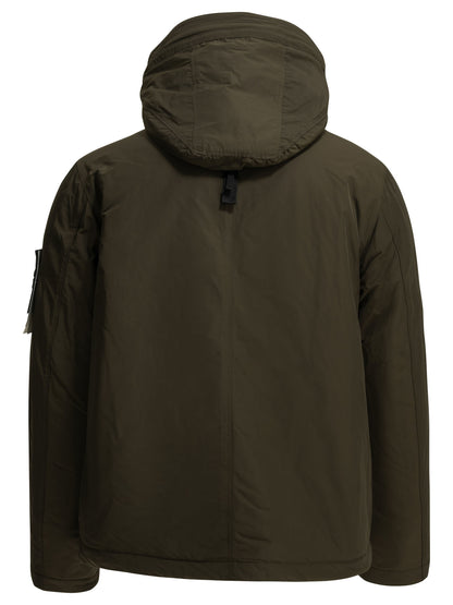 Stone Island "Crinkle Reps NY" Short Down Jacket - Brown