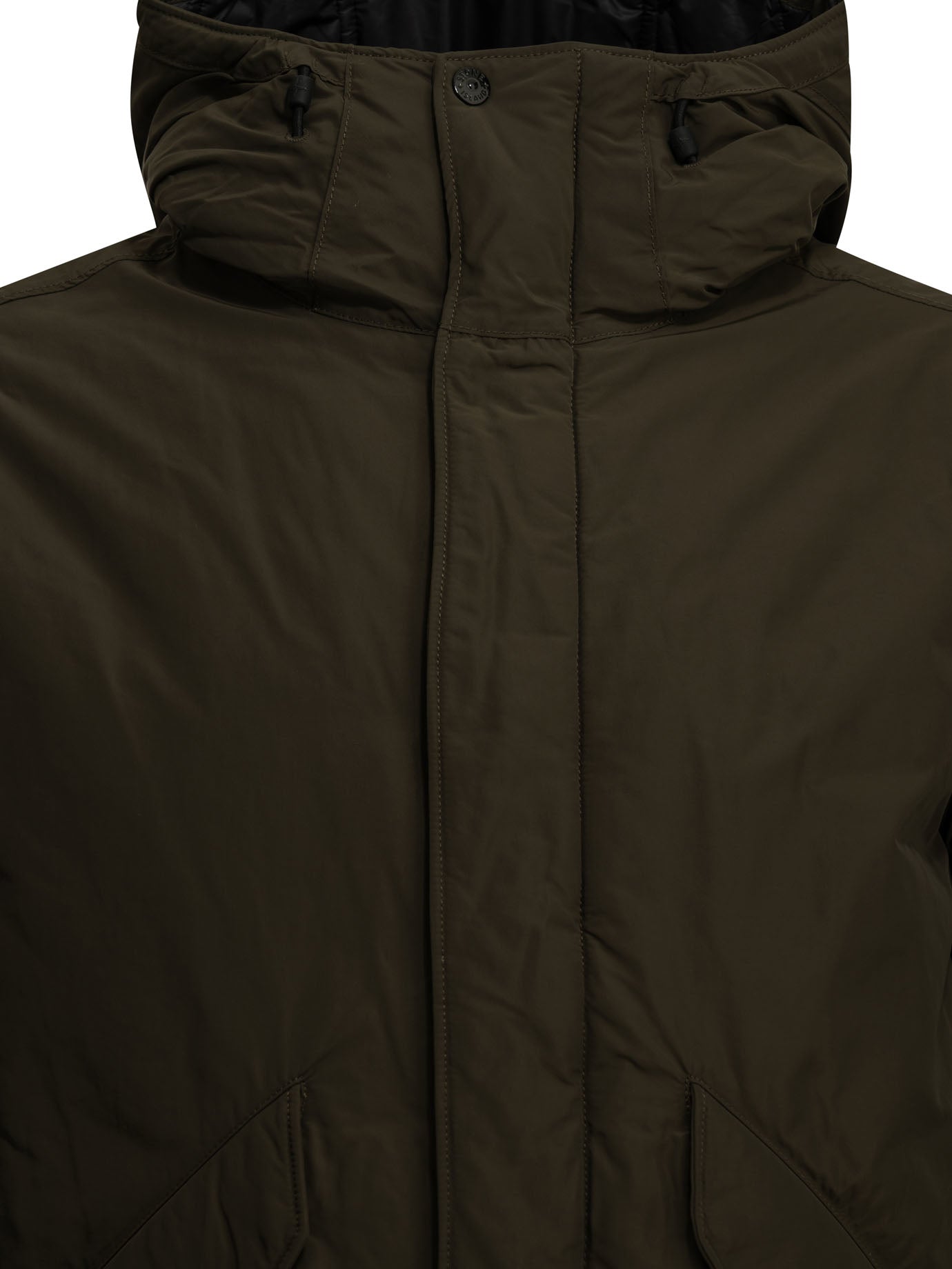 Stone Island "Crinkle Reps NY" Short Down Jacket - Brown