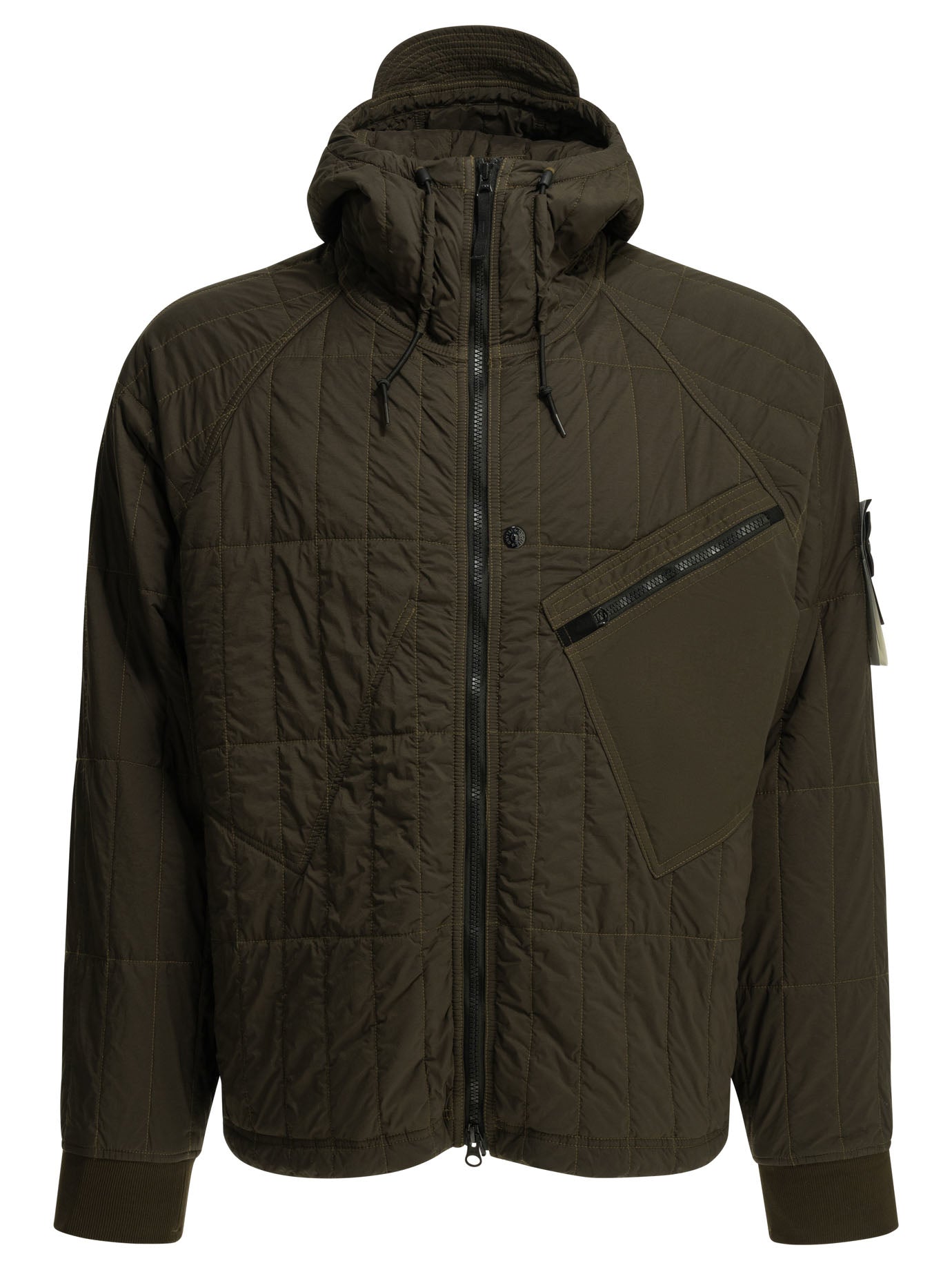 Stone Island "Ultralight Nylon" Quilted Jacket - Brown