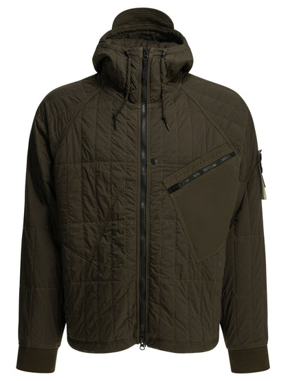 Stone Island "Ultralight Nylon" Quilted Jacket - Brown