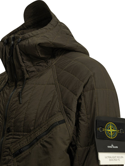 Stone Island "Ultralight Nylon" Quilted Jacket - Brown