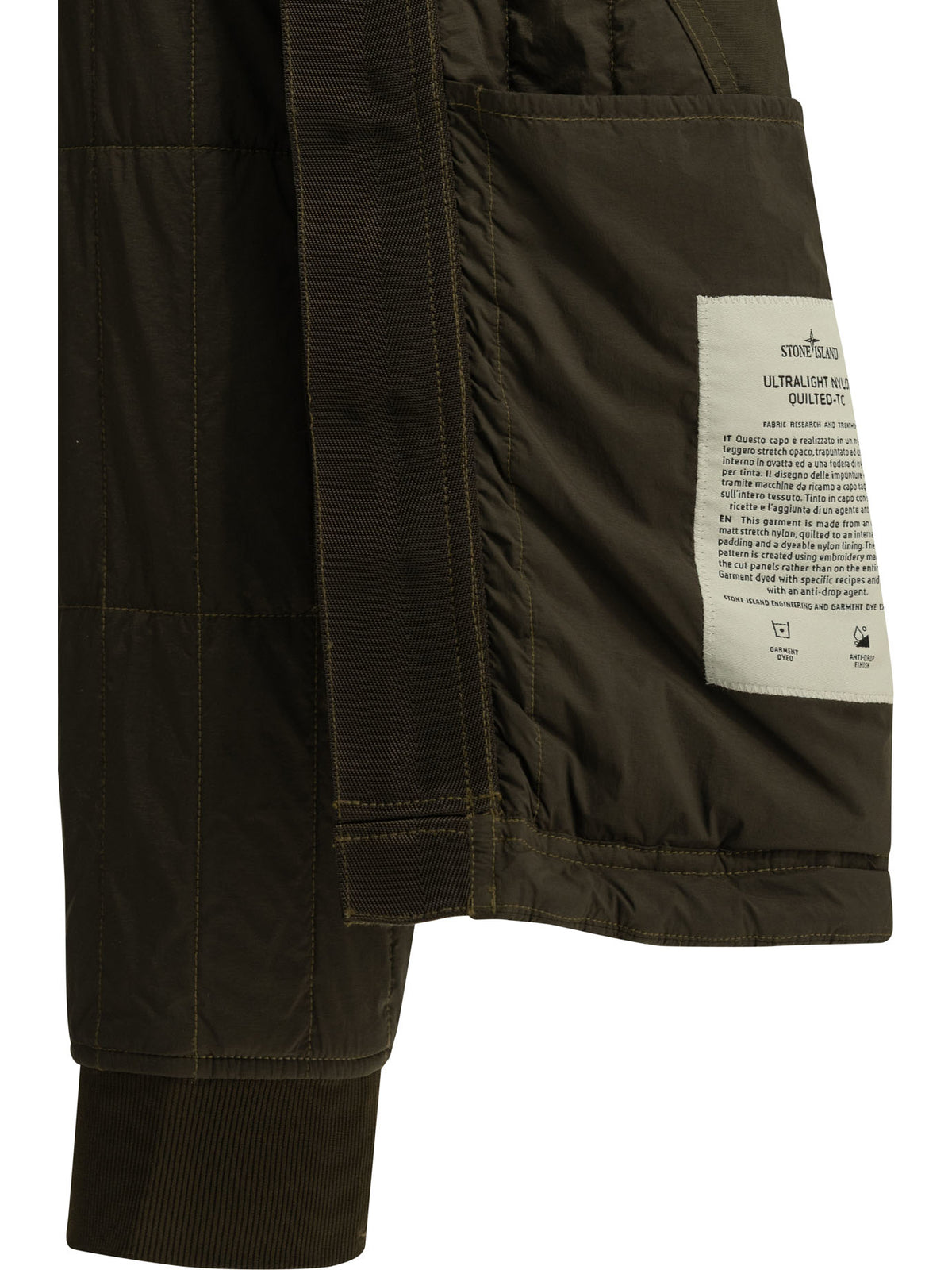 Stone Island "Ultralight Nylon" Quilted Jacket - Brown