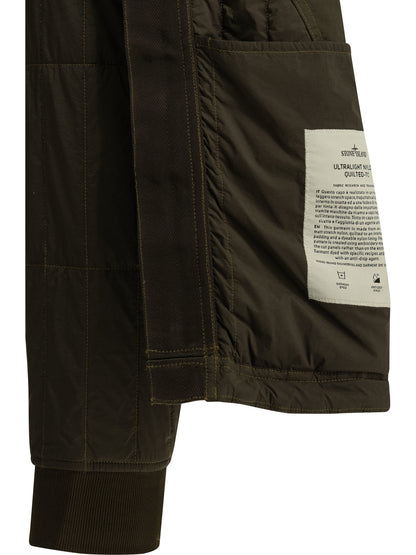 Stone Island "Ultralight Nylon" Quilted Jacket - Brown