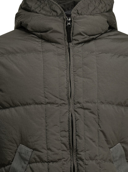 Stone Island "Nylon Metal" Short Down Jacket - Grey
