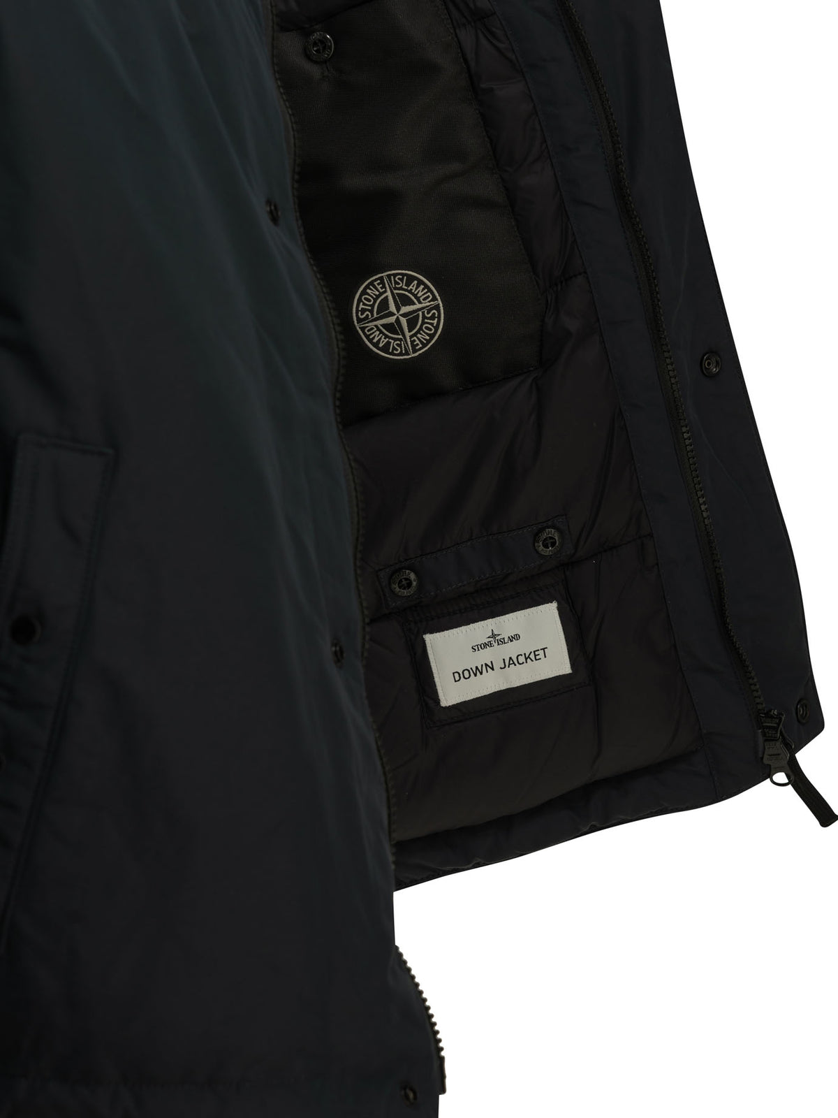 Stone Island Short coat with logo - Blue