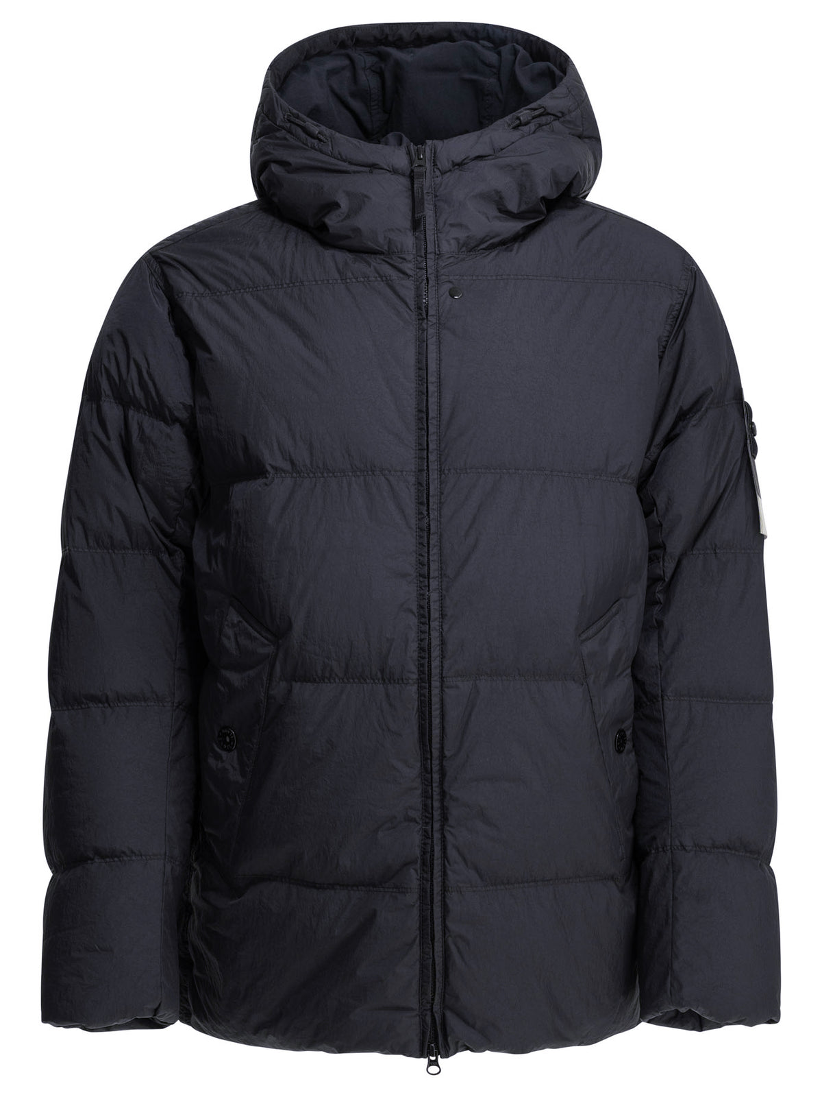 Stone Island "Crinkle Reps NY" Short Down Jacket - Blue