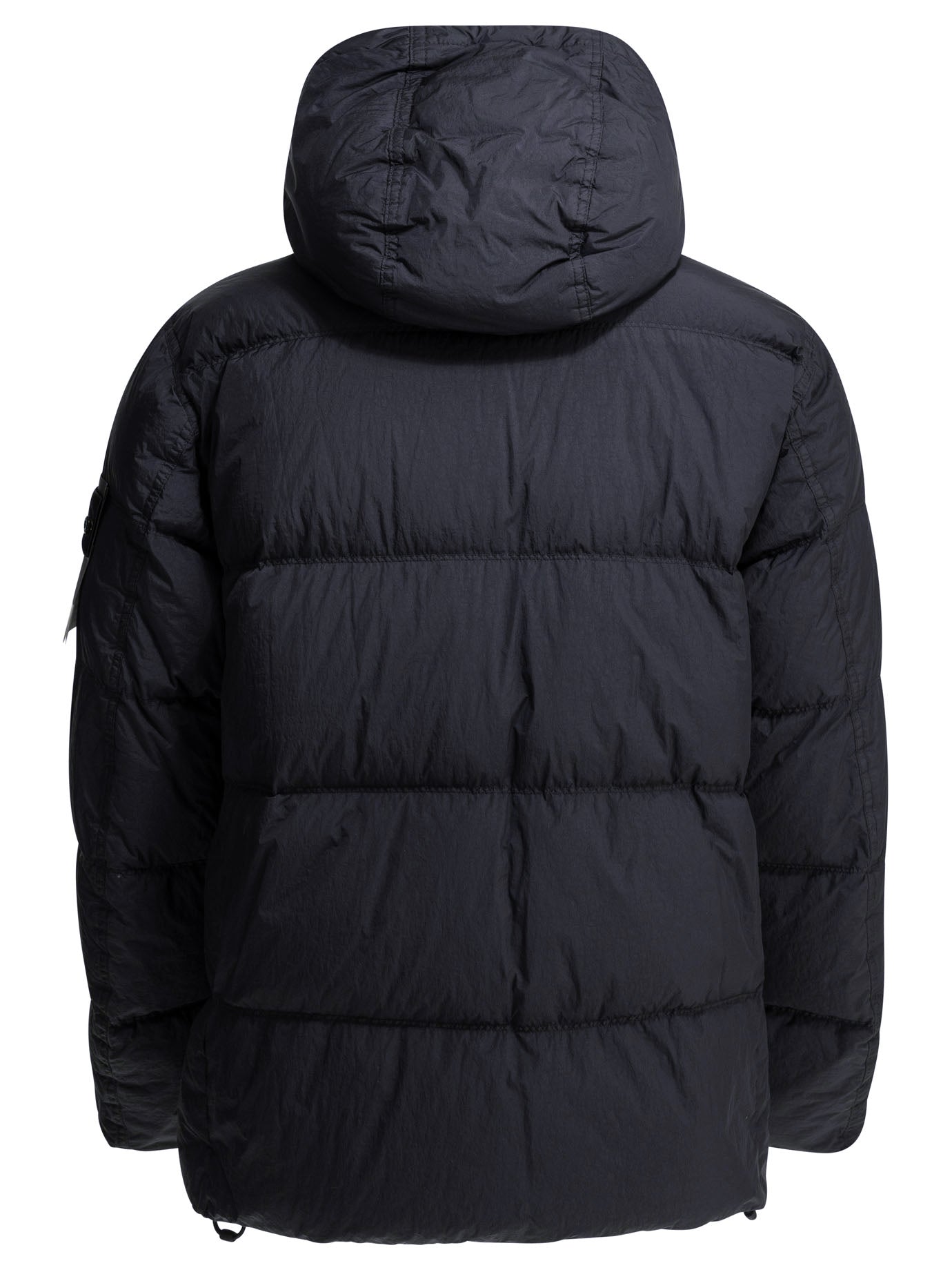 Stone Island "Crinkle Reps NY" Short Down Jacket - Blue