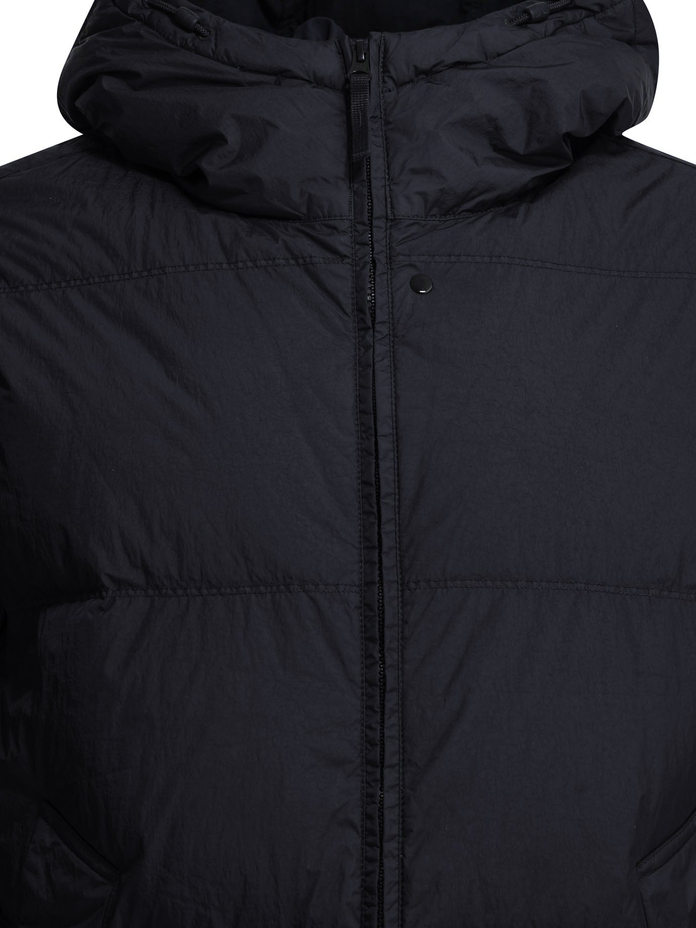 Stone Island "Crinkle Reps NY" Short Down Jacket - Blue