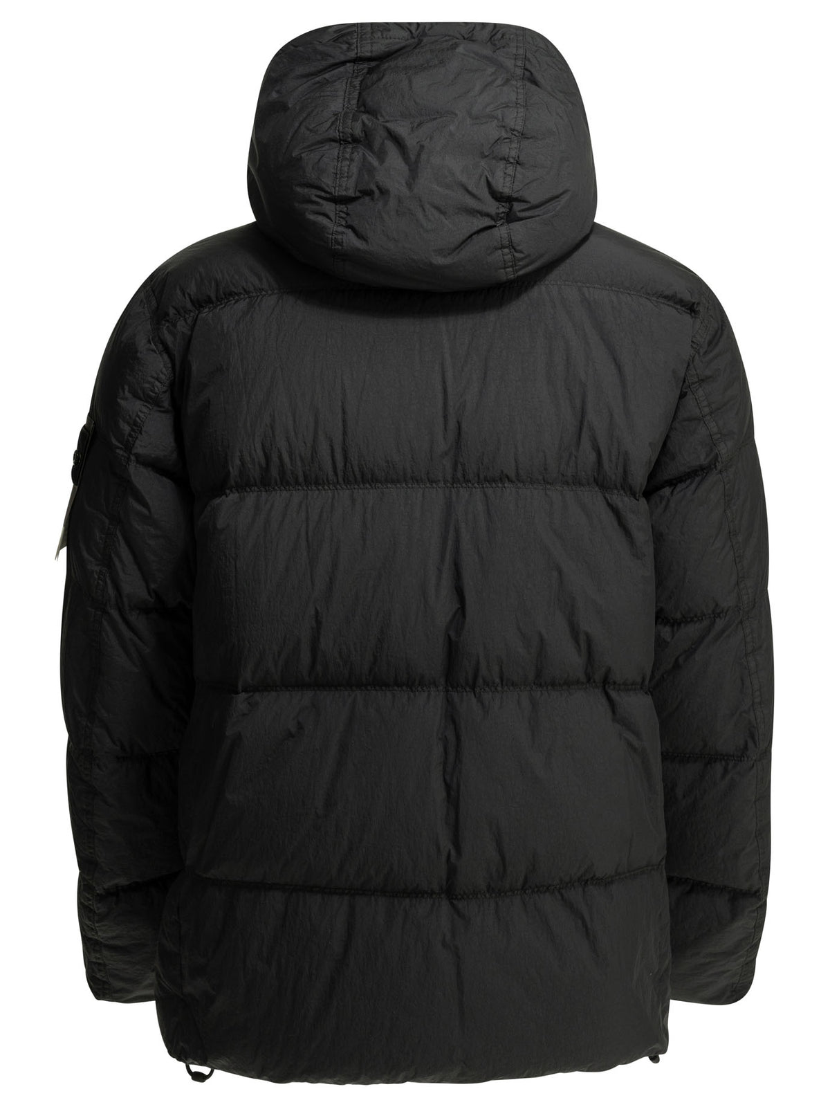 Stone Island "Crinkle Reps NY" Short Down Jacket - Black