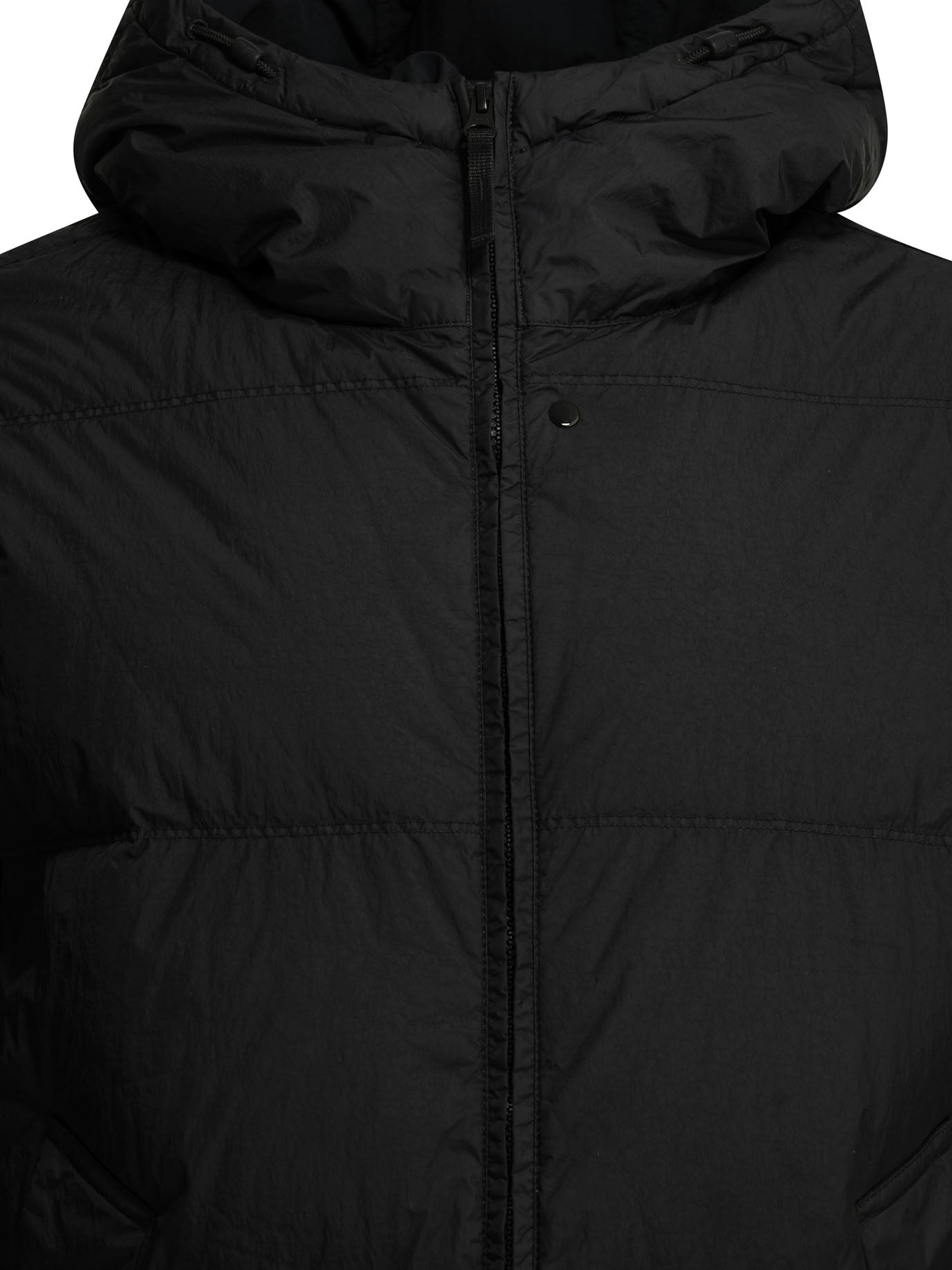 Stone Island "Crinkle Reps NY" Short Down Jacket - Black