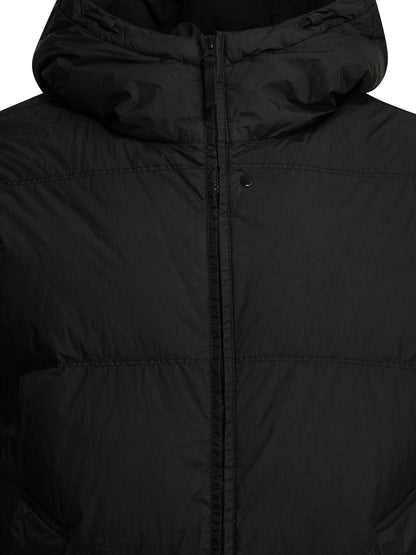 Stone Island "Crinkle Reps NY" Short Down Jacket - Black