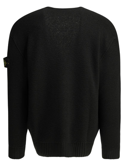 Stone Island "Pure RWS Wool" Cardigan - Black
