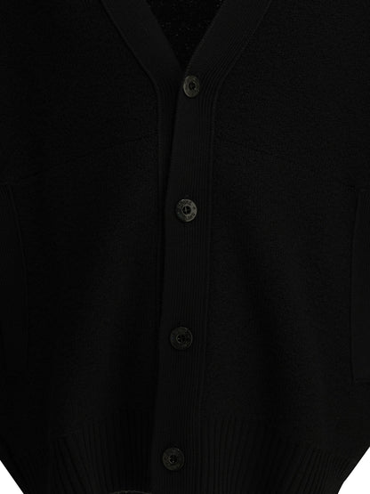 Stone Island "Pure RWS Wool" Cardigan - Black