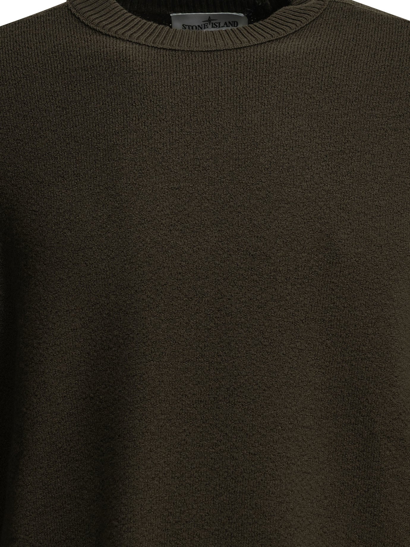 Stone Island Crew-neck sweater with logo - Grey