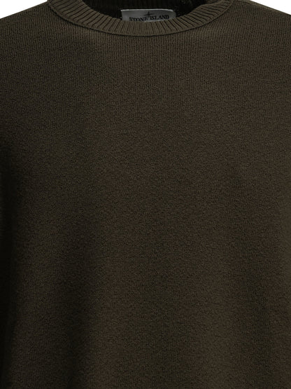 Stone Island Crew-neck sweater with logo - Grey