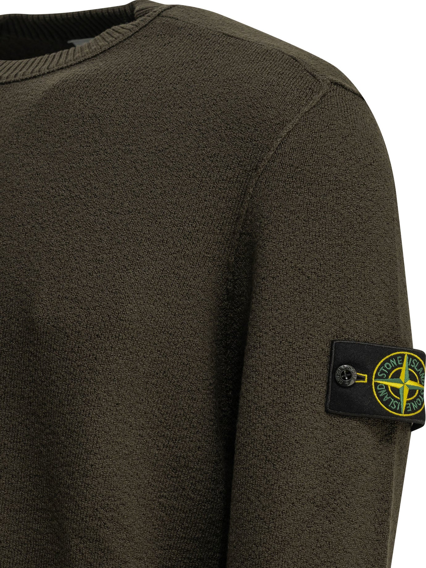 Stone Island Crew-neck sweater with logo - Grey