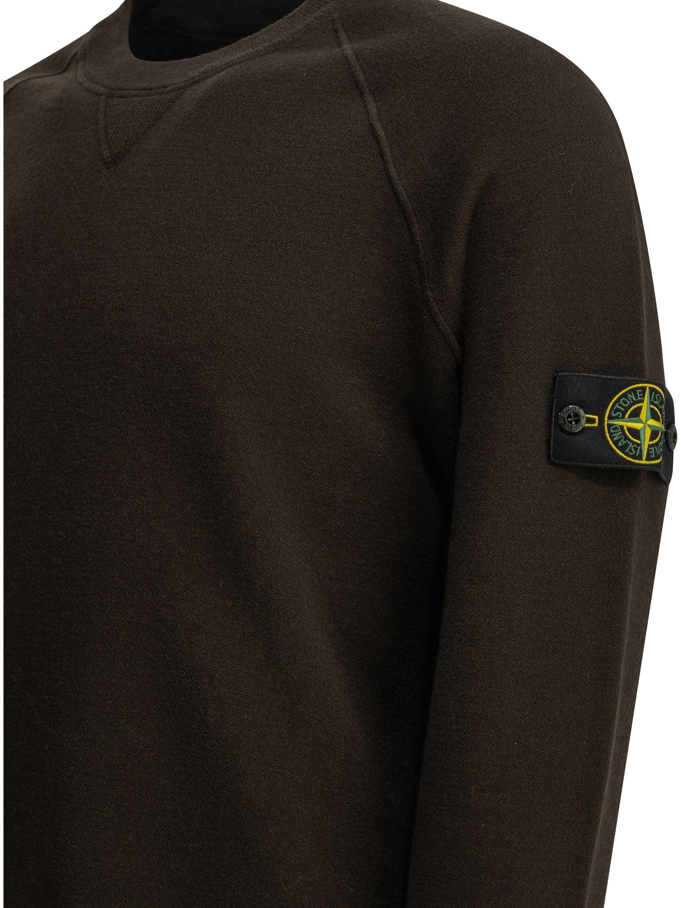 Stone Island Crew-neck sweater with logo - Brown