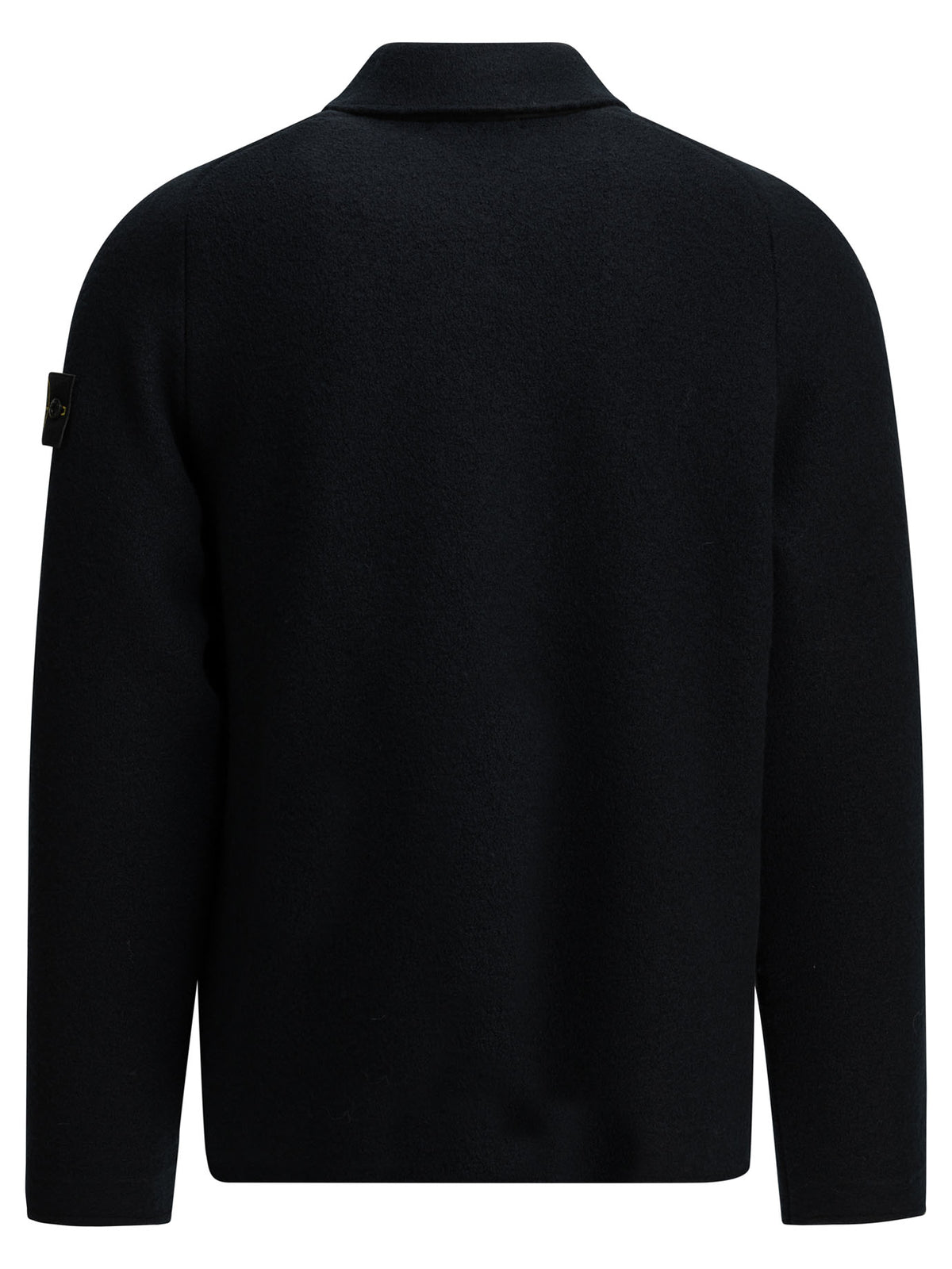 Stone Island Wool Cardigan with Logo - Blue