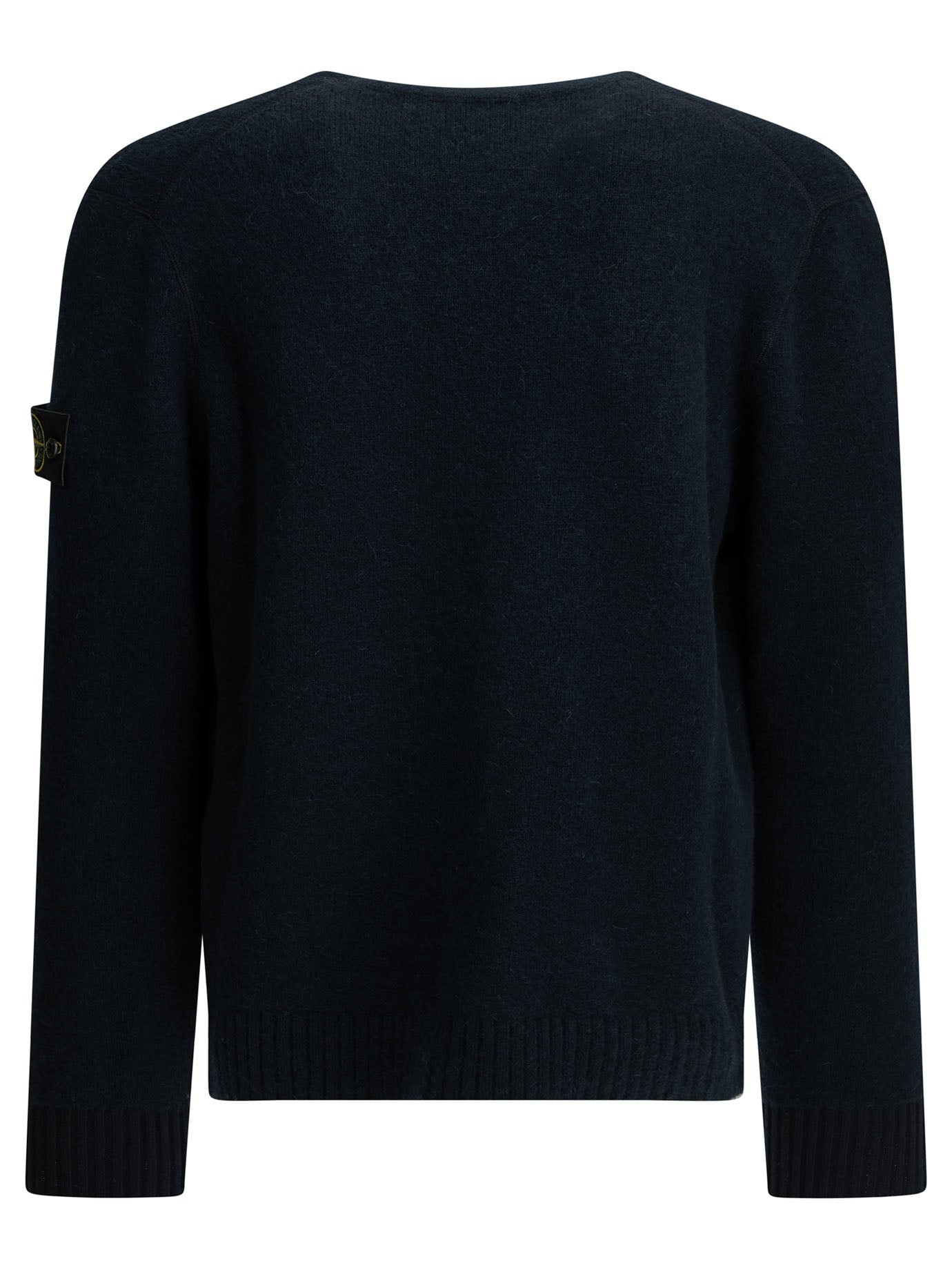 Stone Island Alpaca-blend cardigan with logo - Blue