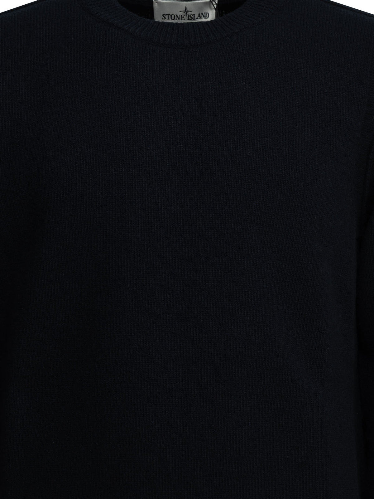 Stone Island Crew-neck sweater with logo - Blue