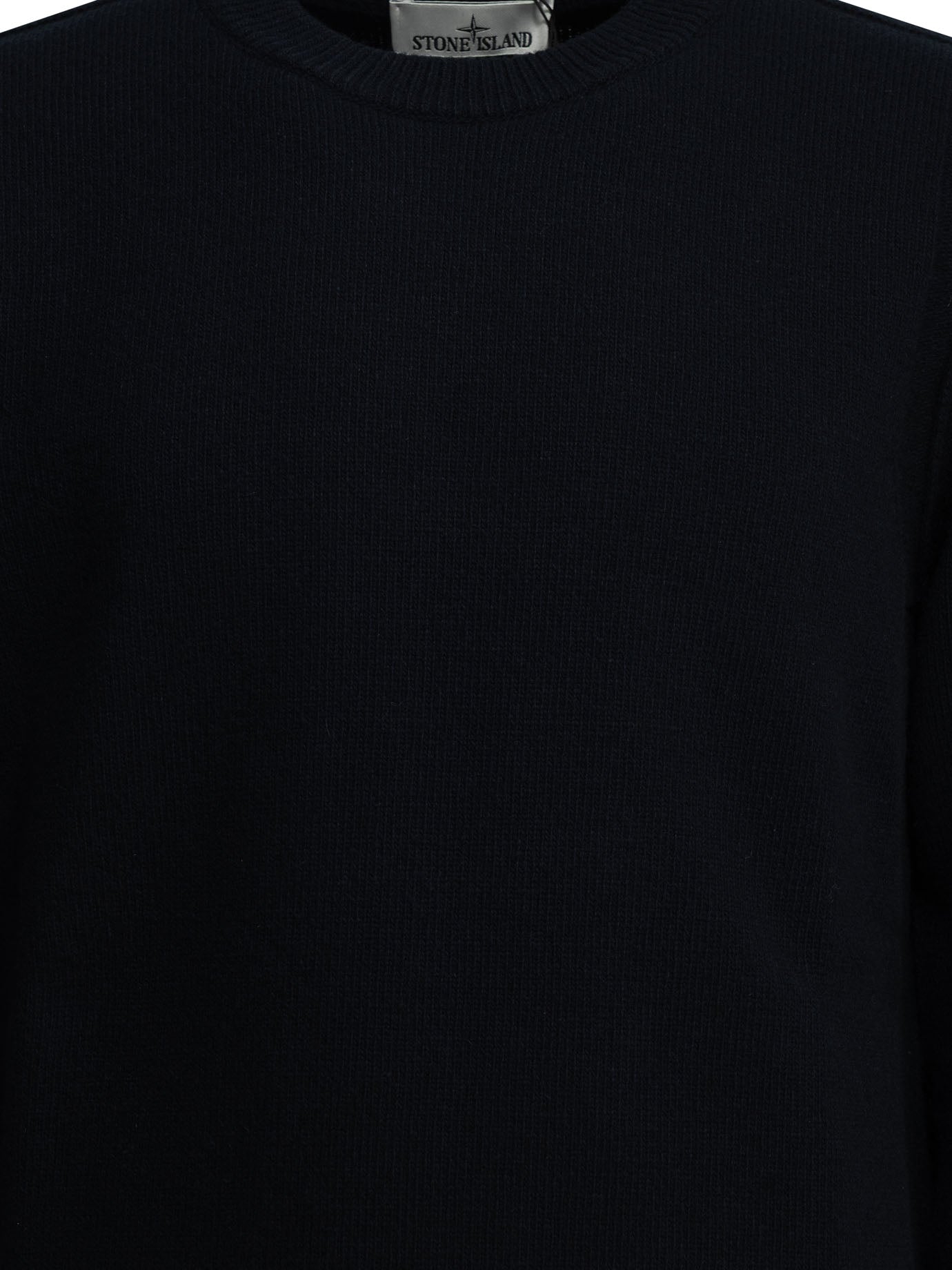 Stone Island Crew-neck sweater with logo - Blue