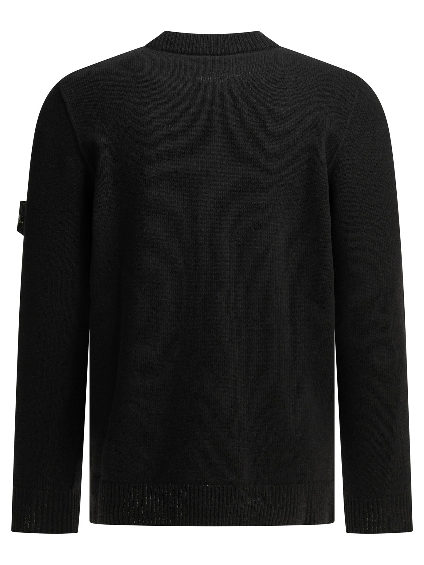 Stone Island Crew-neck sweater with logo - Black