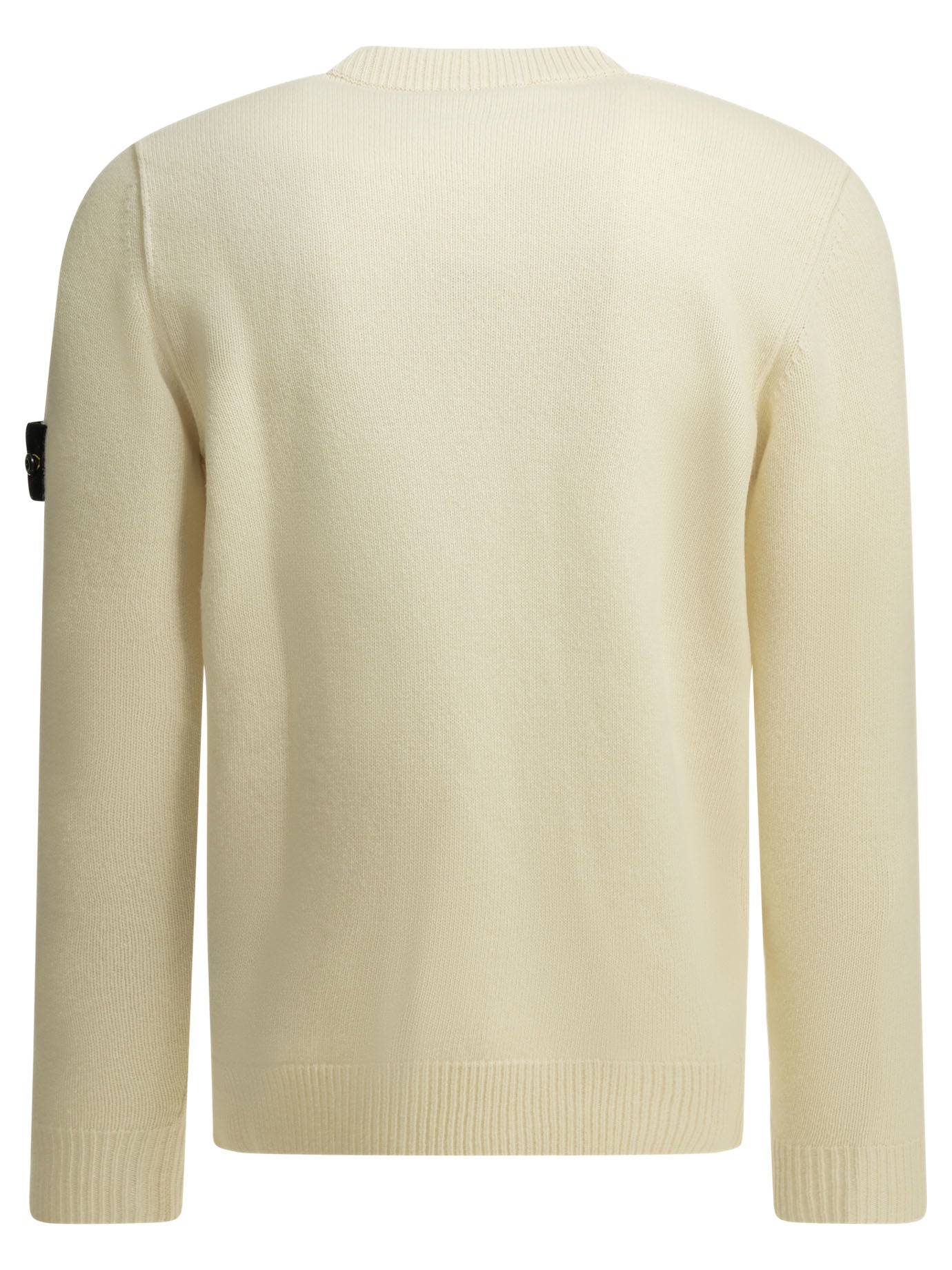Stone Island Crew-neck sweater with logo - White