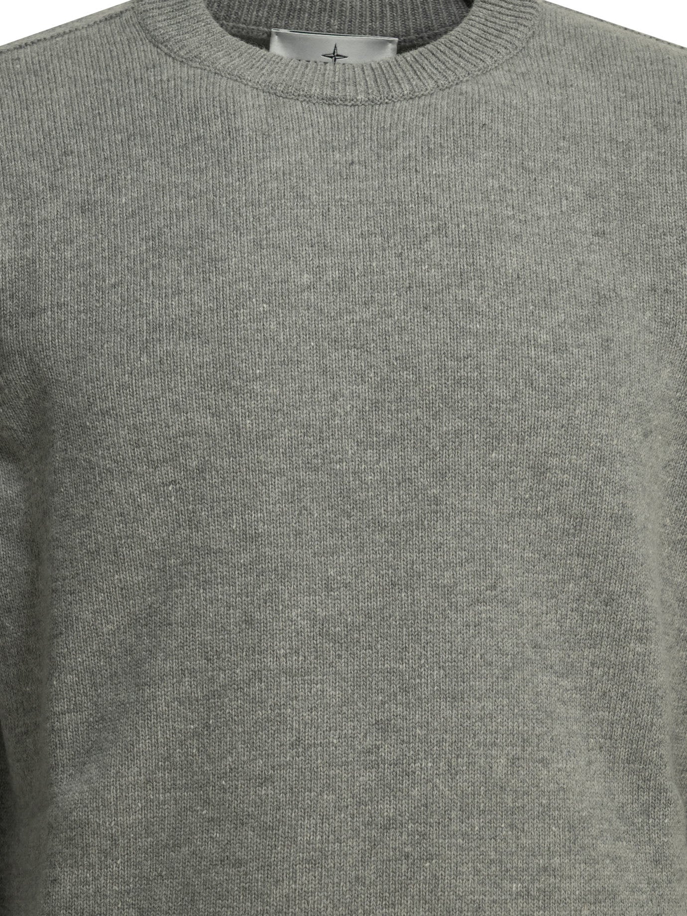 Stone Island Crew-neck sweater with logo - Grey