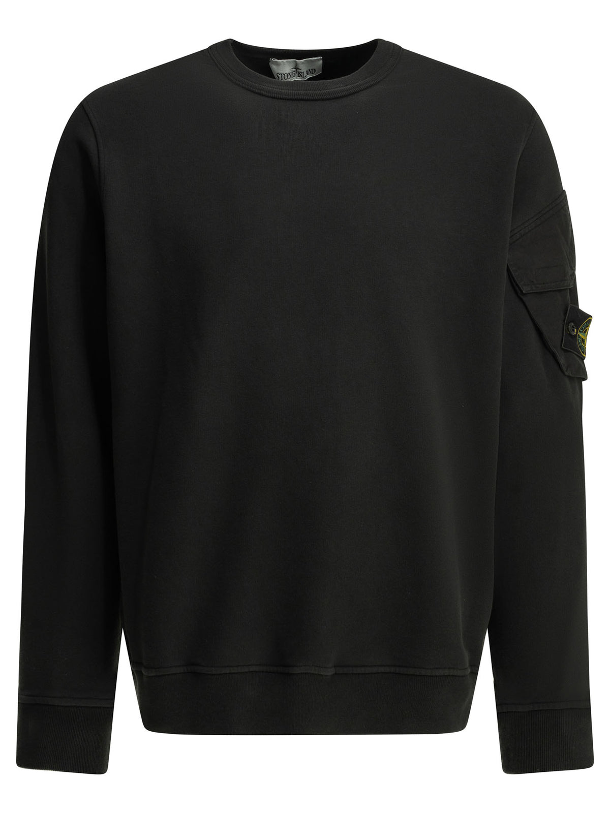 Stone Island Crewneck sweatshirt with logo - Black
