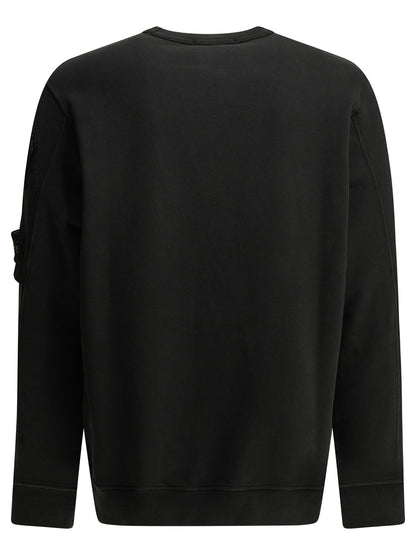 Stone Island Crewneck sweatshirt with logo - Black