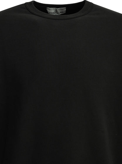 Stone Island Crewneck sweatshirt with logo - Black