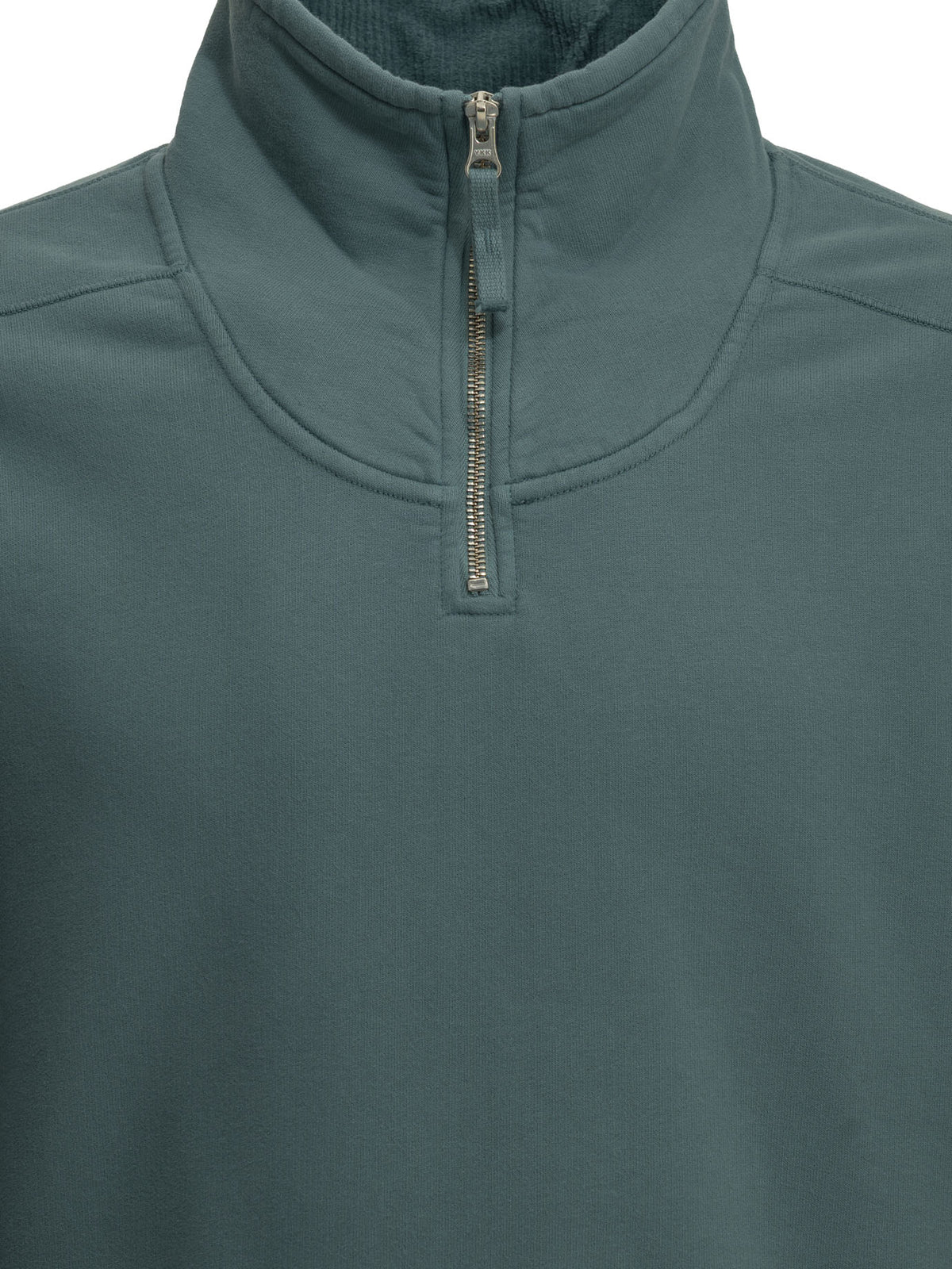 Stone Island Half-Zip Sweatshirt with Logo - Light Blue