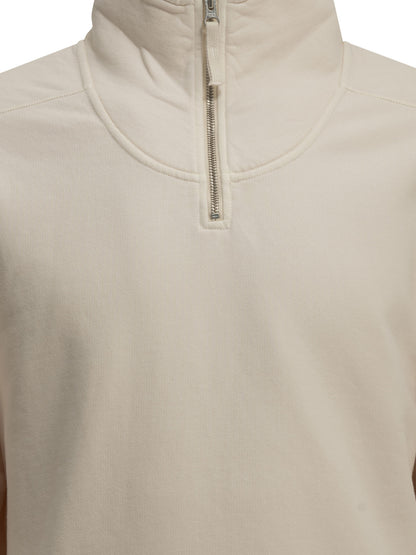 Stone Island Half-Zip Sweatshirt with Logo - Beige