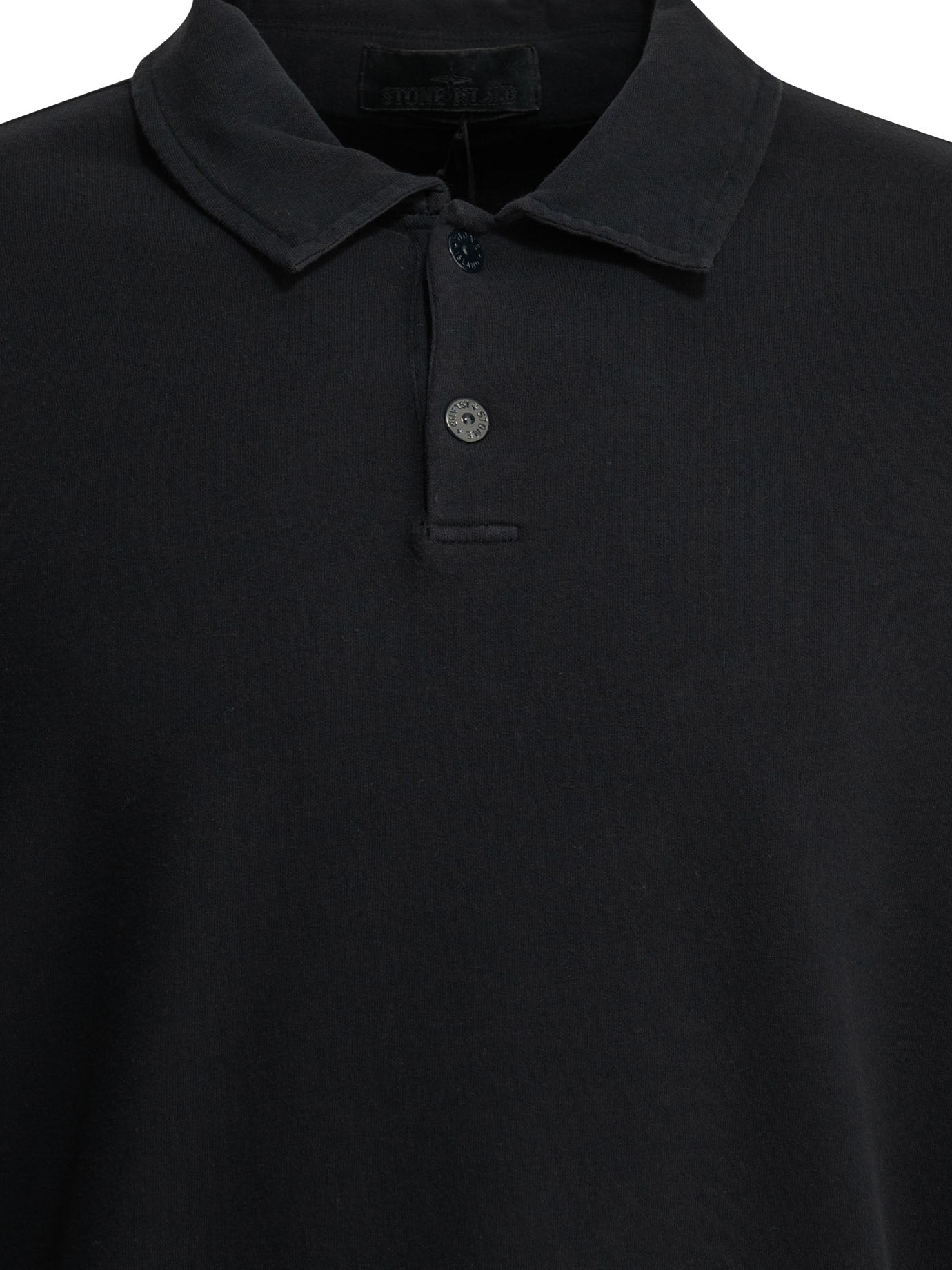 Stone Island "S.I. Ghost" Sweatshirt with polo collar - Blue