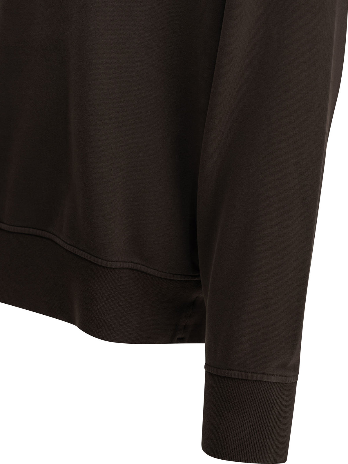 Stone Island Crewneck Sweatshirt with Logo - Brown