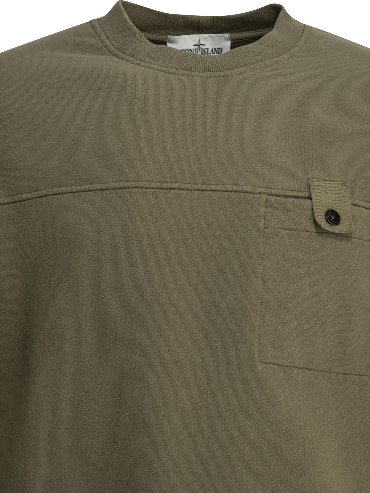 Stone Island Crewneck sweatshirt with logo - Green