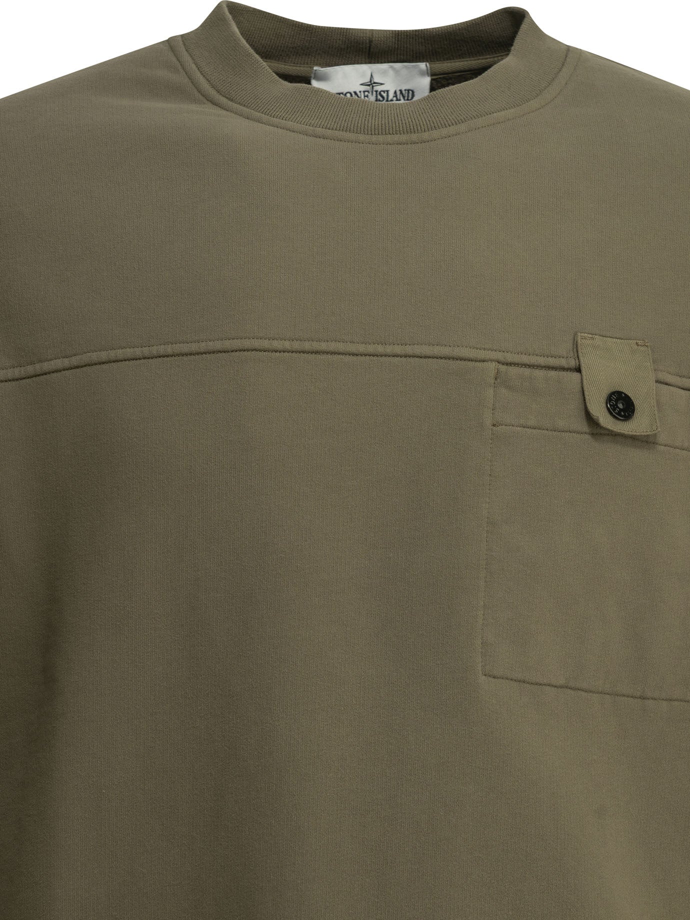 Stone Island Crewneck sweatshirt with logo - Green