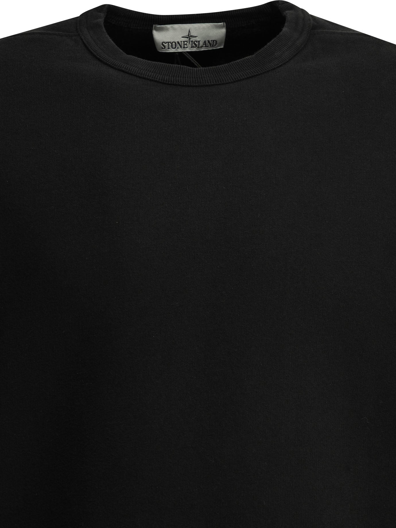 Stone Island Crewneck sweatshirt with logo - Black