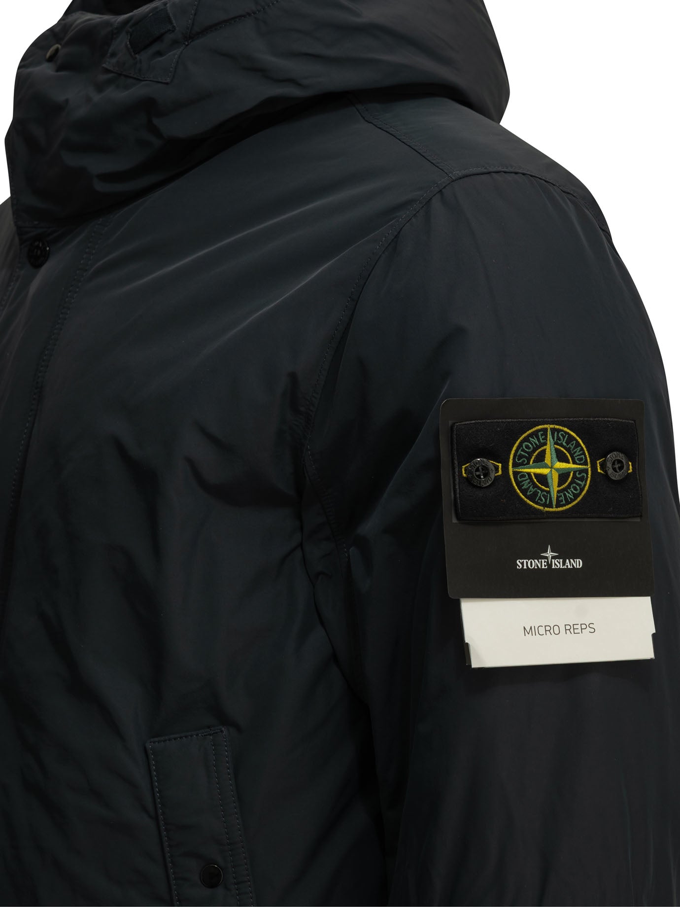 Stone Island "Micro Reps" Parka - Blue