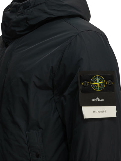 Stone Island "Micro Reps" Parka - Blue