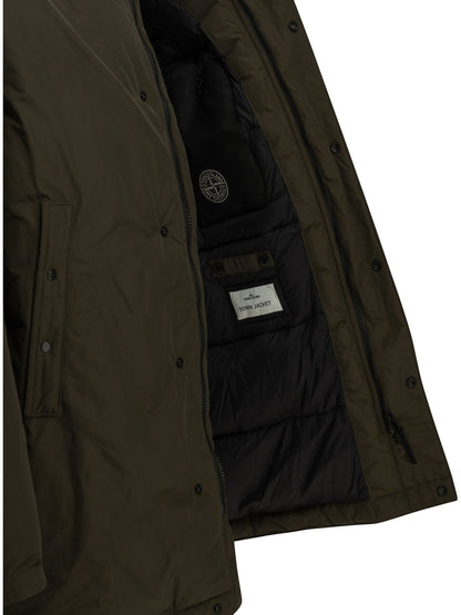 Stone Island "Micro Reps" Parka - Brown