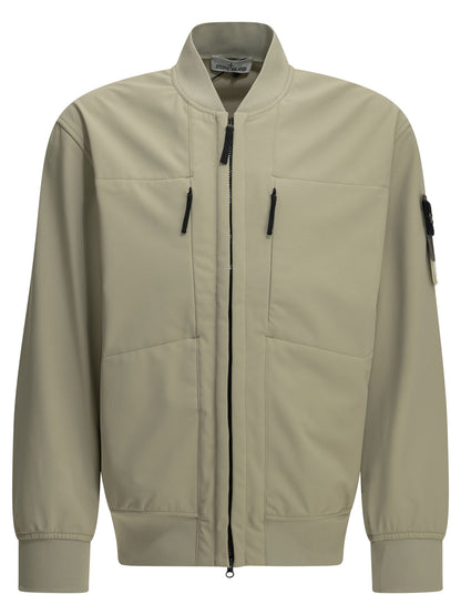 Stone Island "Soft Shell" Bomber Jacket - Beige