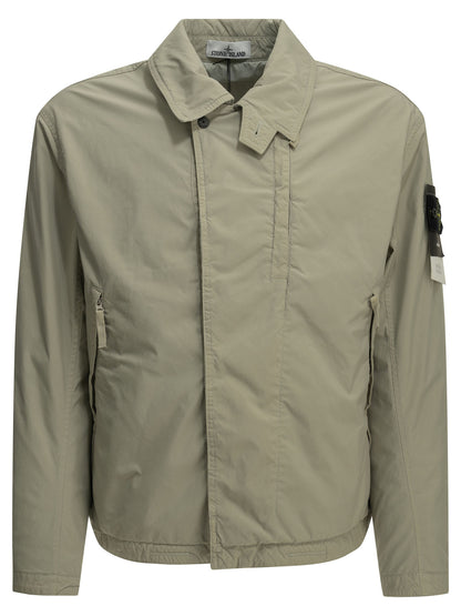 Stone Island "Light Compact" Padded Jacket - Beige