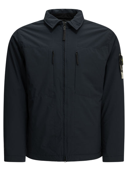 Stone Island "Soft Shell" Padded Jacket - Blue