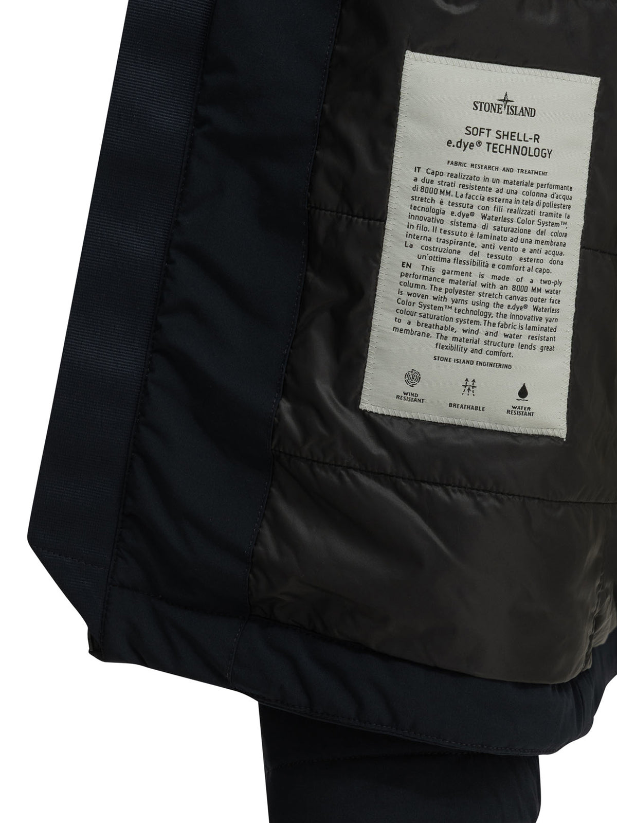 Stone Island "Soft Shell" Padded Jacket - Blue