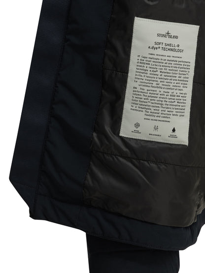 Stone Island "Soft Shell" Padded Jacket - Blue
