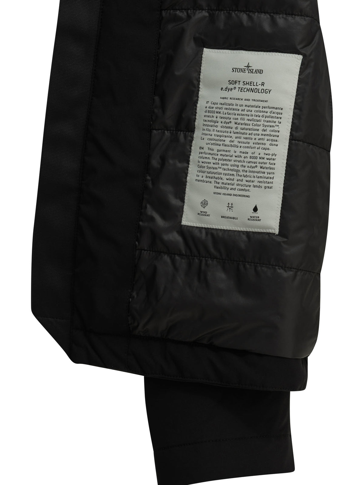 Stone Island "Soft Shell" Padded Jacket - Black