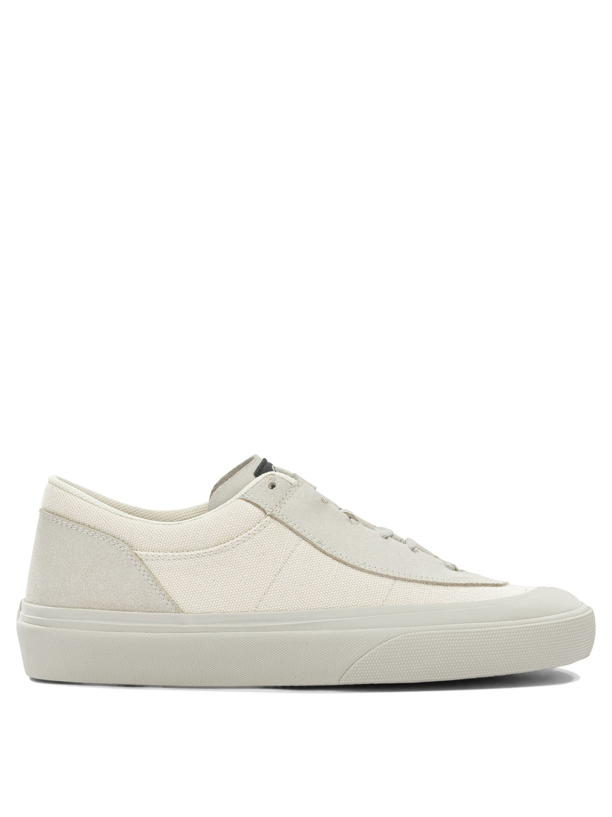Stone Island Low-top sneakers made of suede and canvas - White