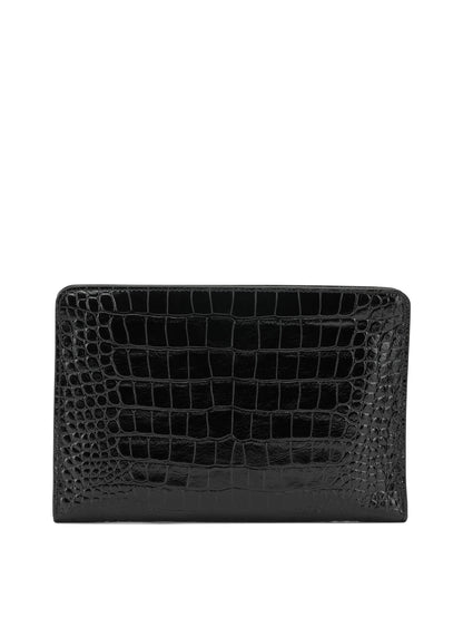 Tom Ford Leather Document Holder - Black