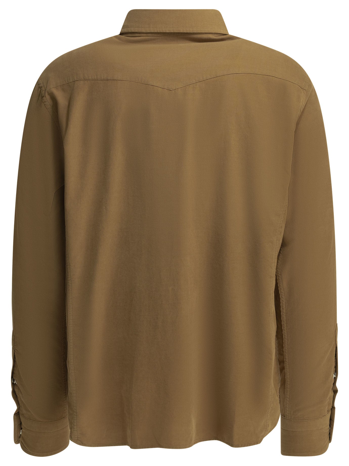 Tom Ford Corduroy Western Shirt - Beige